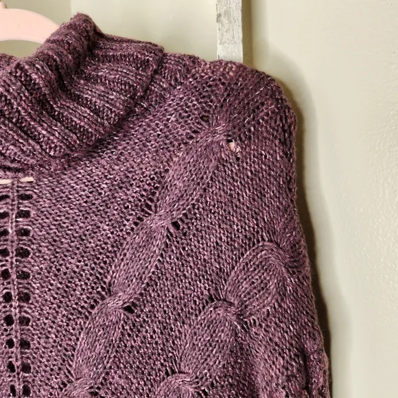 Matilda Jane Large Dixie Chunky cable knit turtleneck tunic sweater - Picture 3 of 6